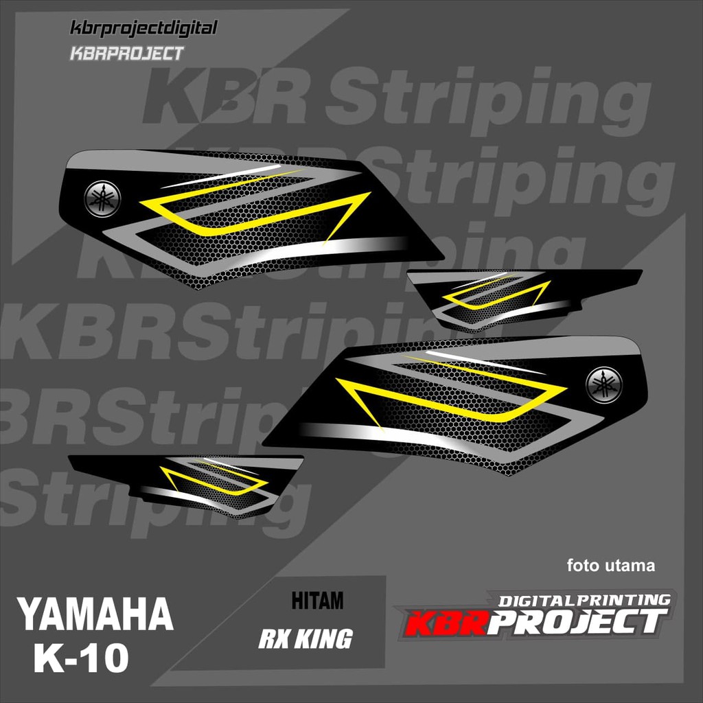 Jual RX KING striping motor YAMAHA sticker variasi Racing K-10 (cod ...