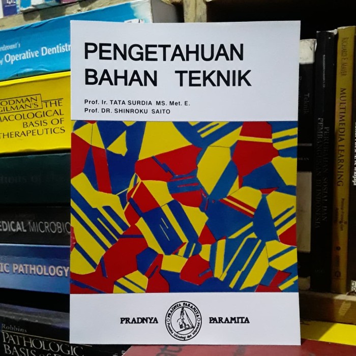 Jual Buku Pengetahuan Bahan Teknik Shopee Indonesia