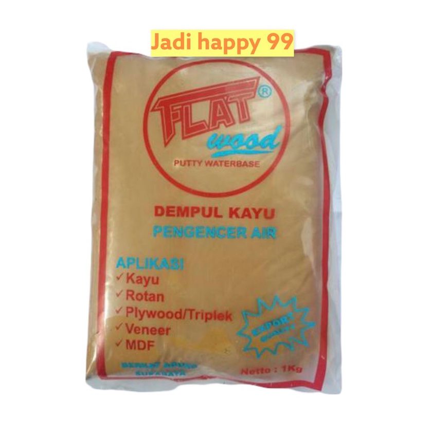 Jual Dempul Kayu Flat Wood Original 1 Kg Plamir Kayu Dempul Kayu Waterbase Dempol Kayu