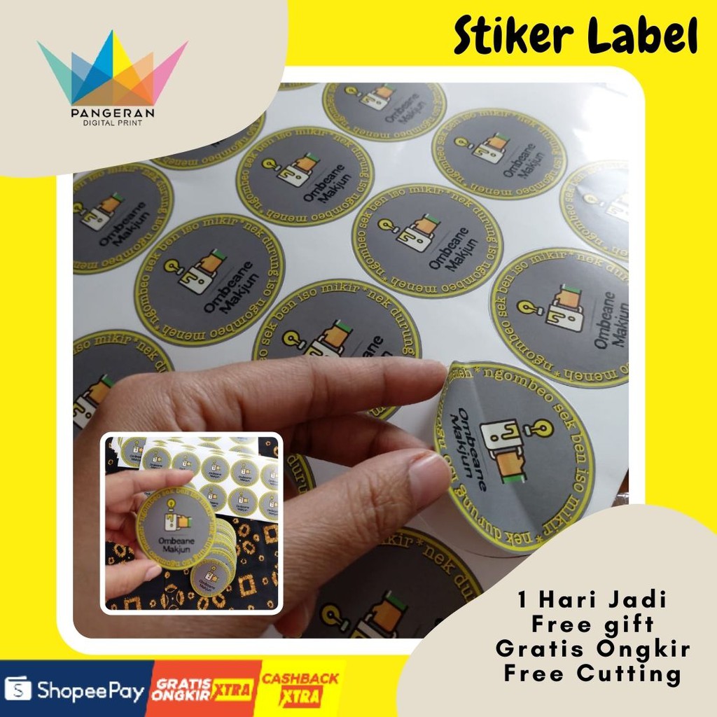 Jual SVT [PROMO] Stiker Label / Stcker VINYL / Stiker TRANSPARAN ...