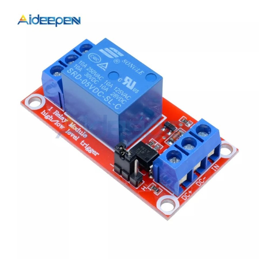 Jual Relay module Arduino 1ch Dual Input bisa High dan Low Active ...
