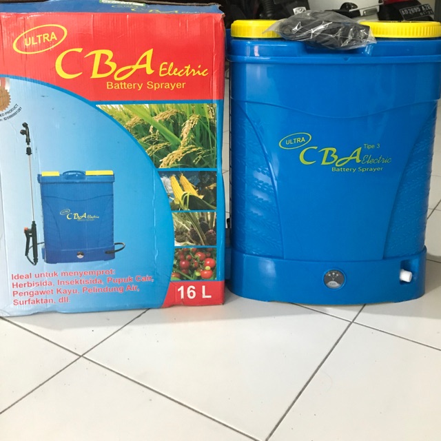 Jual SPRAYER TANGKI CBA ELEKTRIK 16 L Alat Semprot Pertaniaan | Shopee ...