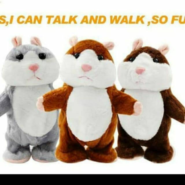 Talking walking clearance hamster