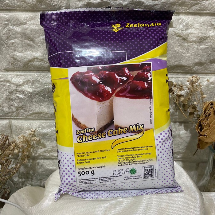 Jual ZEEFINE CHEESE CAKE MIX 500 GR CHEESE CAKE PREMIX INSTANT TEPUNG