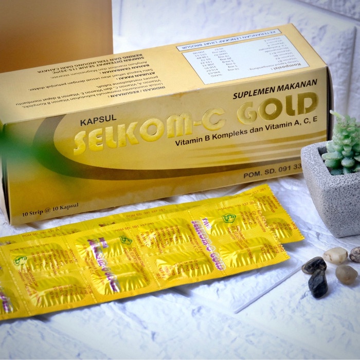 Jual Vitamin C Selkom Gold ( 100 Kapsul/Box ) | Shopee Indonesia