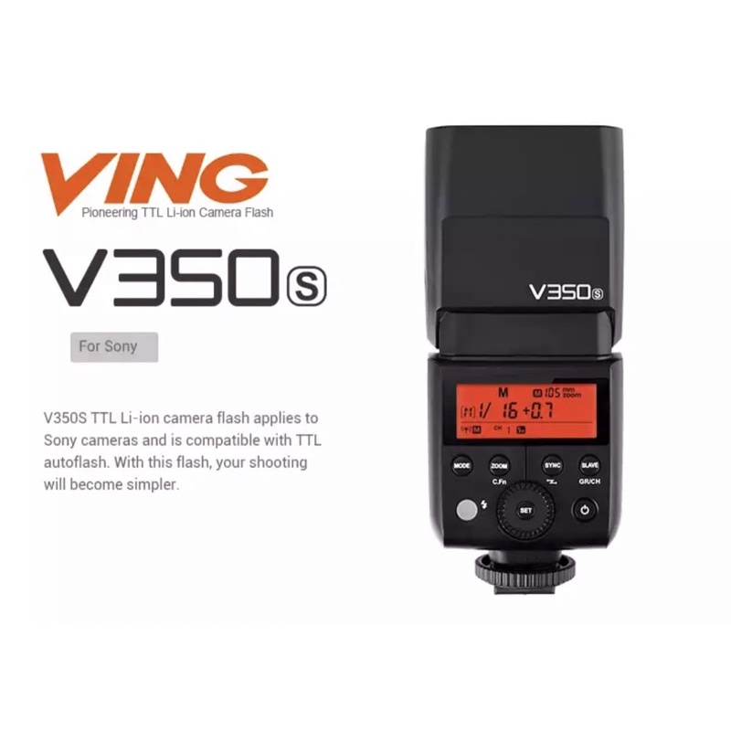 Jual Godox V350 VING Mini Flash TTL For Canon/ Nikon/ Sony/Fuji ...