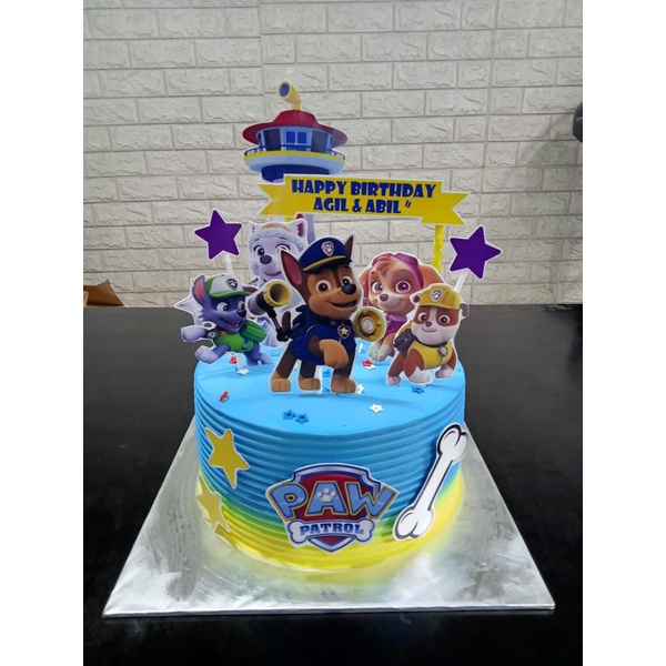 Jual Paw patrol/tart karakter/kue ulang tahun | Shopee Indonesia