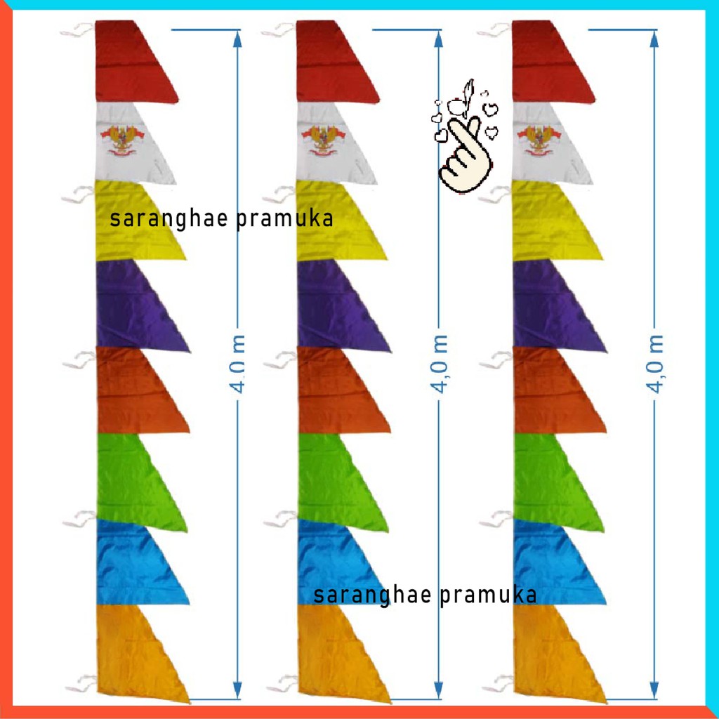 Jual Umbul Umbul Bendera Garuda Warna Zig Zag Shopee Indonesia