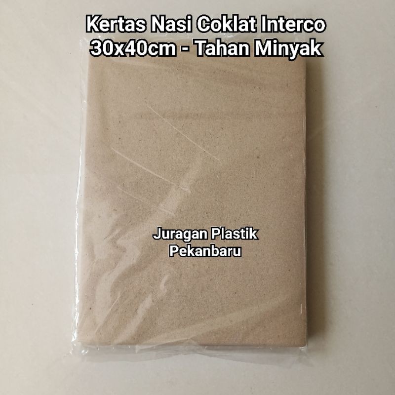 Jual Kertas Nasi Coklat Interco 2 Kg / Food Wrapper Pembungkus Makanan ...
