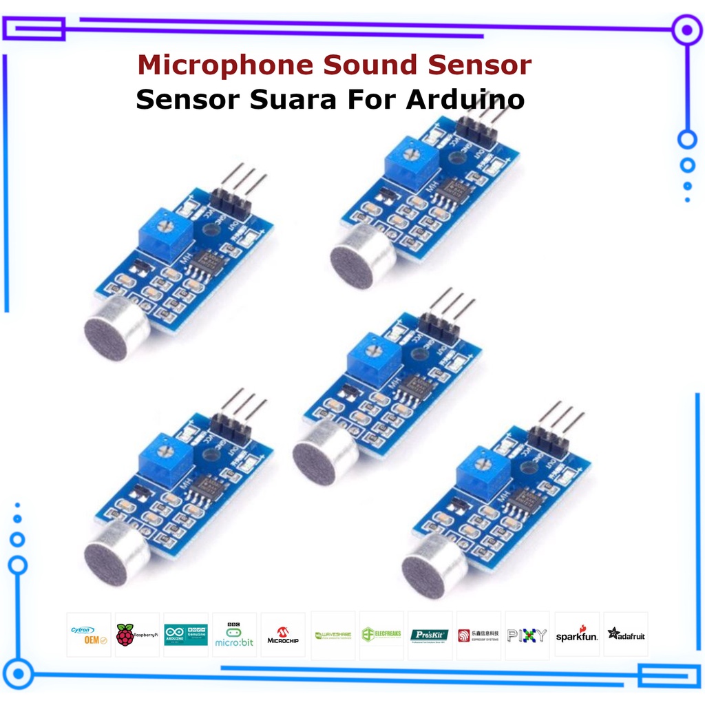Jual Microphone Sound Sensor suara Sound Detection Module For Arduino ... Circuit Diagram