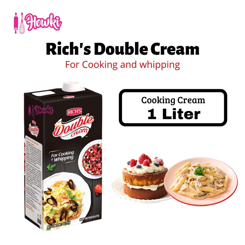 Jual Rich’s Double Cream 1L ( Cooking ,Whipping And Pouring ) Shopee