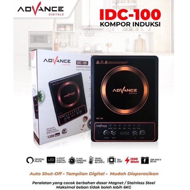 Jual Kompor Induksi Listrik Advance Idc Kompor Elektrik Shopee