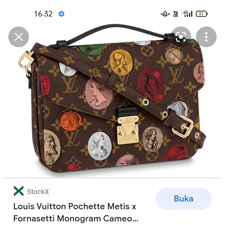 Louis Vuitton x Fornasetti Monogram Cameo Pochette Metis