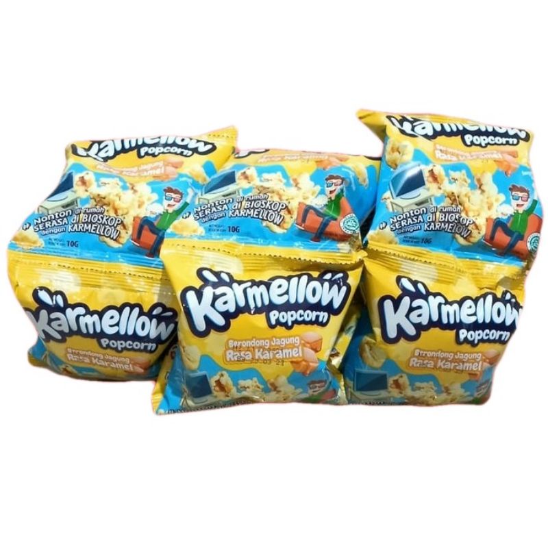 Jual Karmellow Popcorn Rasa Caramel 10 gram (1 renceng isi 10 pcs ...