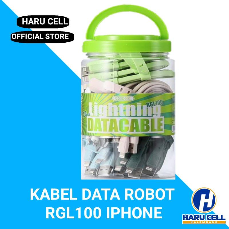 Jual Kabel Data ROBOT RGL100 2A 1 Meter Colorful ORIGINAL (iPhone ...