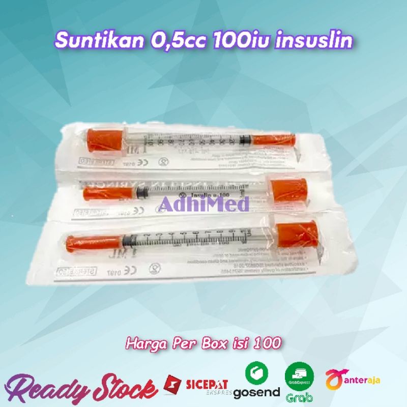 Jual suntikan 0,5cc 100iu 30G / suntikan gym | Shopee Indonesia