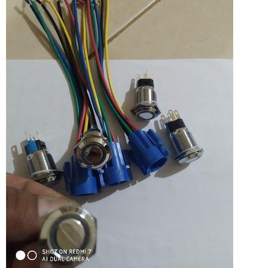 Jual Terjangkau Saklar LED Stainless Tombol On Off Push Button Metal ...