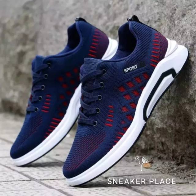 Jual Sepatu sneaker pria sport terbaru 9-DI | Shopee Indonesia