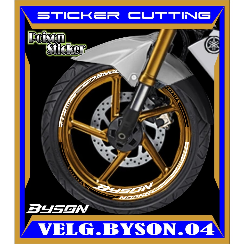 Jual Cutting Sticker Velg Byson Stiker Lis List Variasi Ban Velg