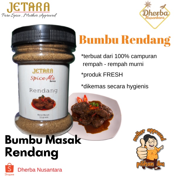 Jual Bumbu Rendang [ Bubuk ] - Jetara Spice Mix Rendang | Shopee Indonesia