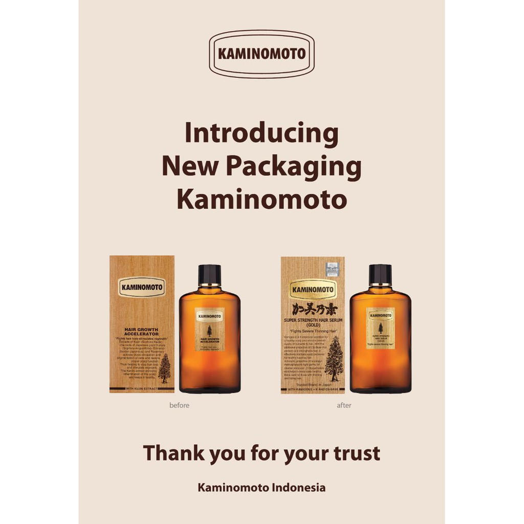 Jual KAMINOMOTO HAIR TONIC GOLD ORIGINAL Shopee Indonesia