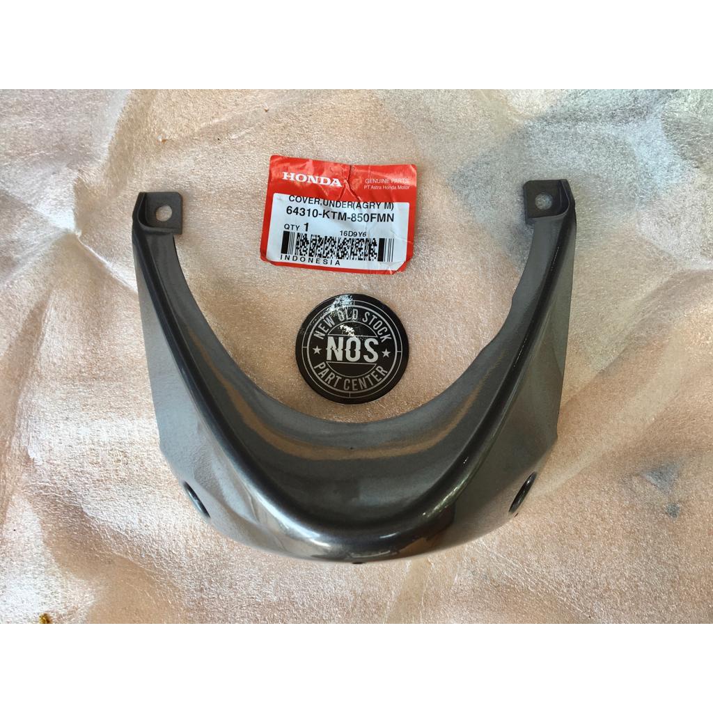 Jual COVER SAMBUNGAN BODY BAWAH MESIN SUPRA X 125 GREY SILVER ABU ABU