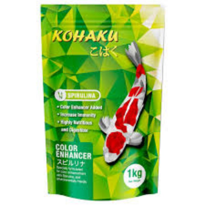 Jual Kohaku Color Spirulina 1kg Makanan Pakan Pelet Ikan Koi Koki Komet ...
