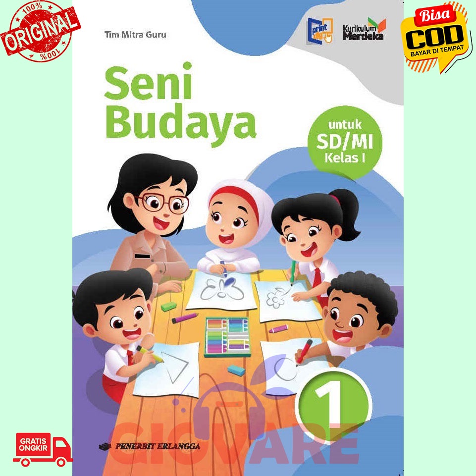 Jual BUKU SENI BUDAYA KELAS 1 ERLANGGA KURIKULUM MERDEKA | SENI BUDAYA ...