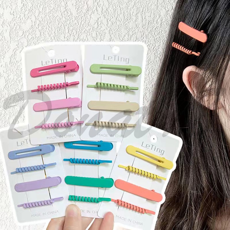 Jual Set Jepit Rambut Wanita Model Simple Aksesoris Rambut Fashion ...