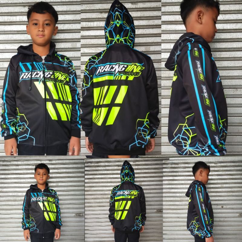 Jual Jaket Racing Line Anak usia 6 Sampai 12Tahun | Shopee Indonesia