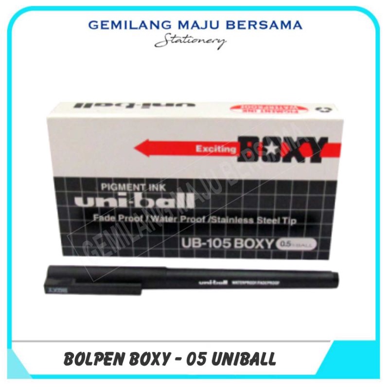 Jual Bolpen Boxy Uniball 105 (Harga Per Lsn = 12 buah) | Shopee Indonesia