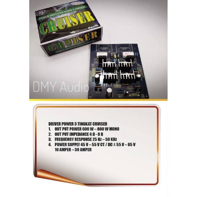 Jual Kit Power Amplifier Mono 3 Tingkat Cruiser SNIPER | Shopee Indonesia