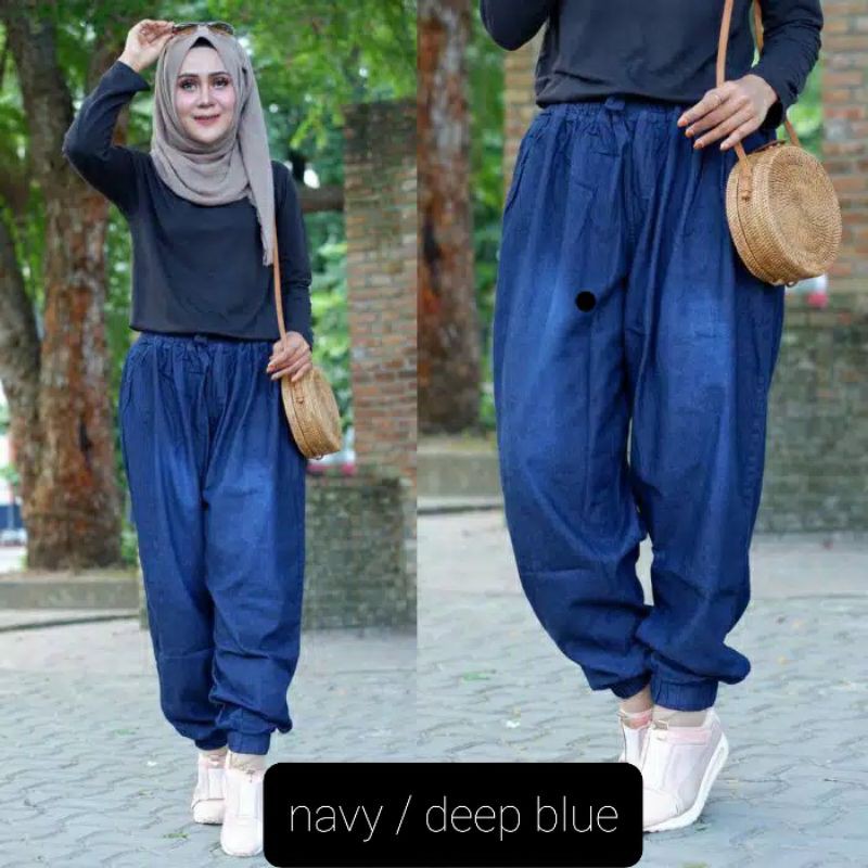 Jual Celana Jogger Wanita Jeans Jumbo Celana Jogger Jeans Super