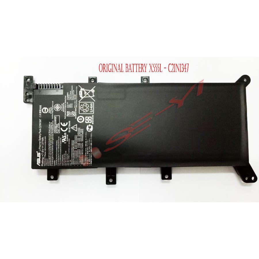 Jual Battery Asus X555L X555LA X555LN X555MA F555L K555L R556L ...
