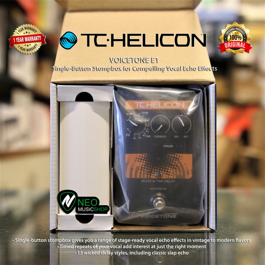 配信機器・PA機器・レコーディング機器 TC-HELICON E1 Echo & Tap Delay Amazon.com: TC Helicon Vocal Effects Processor (VOICETONEE1