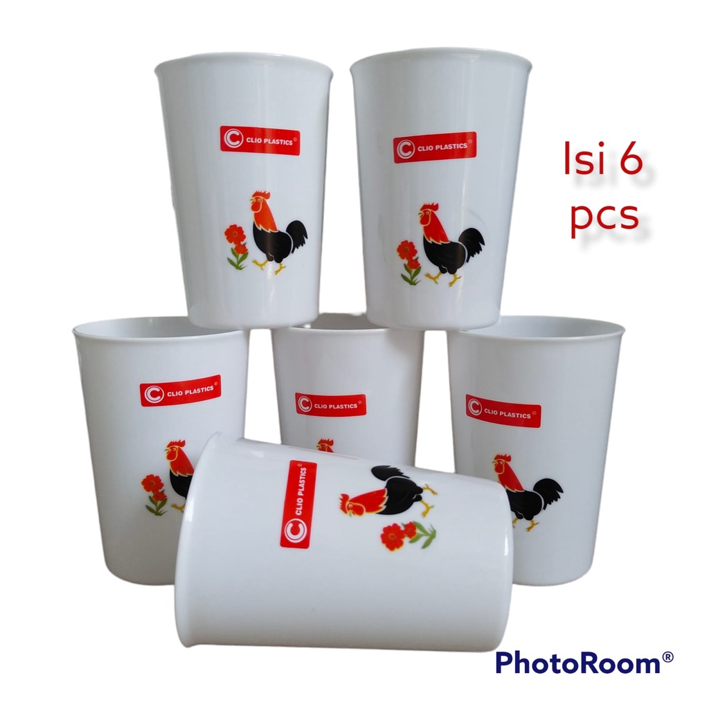 Jual Gelas Cap Ayam Jago Isi Pcs Pcs Gelas Minum Sebaguna Gelas