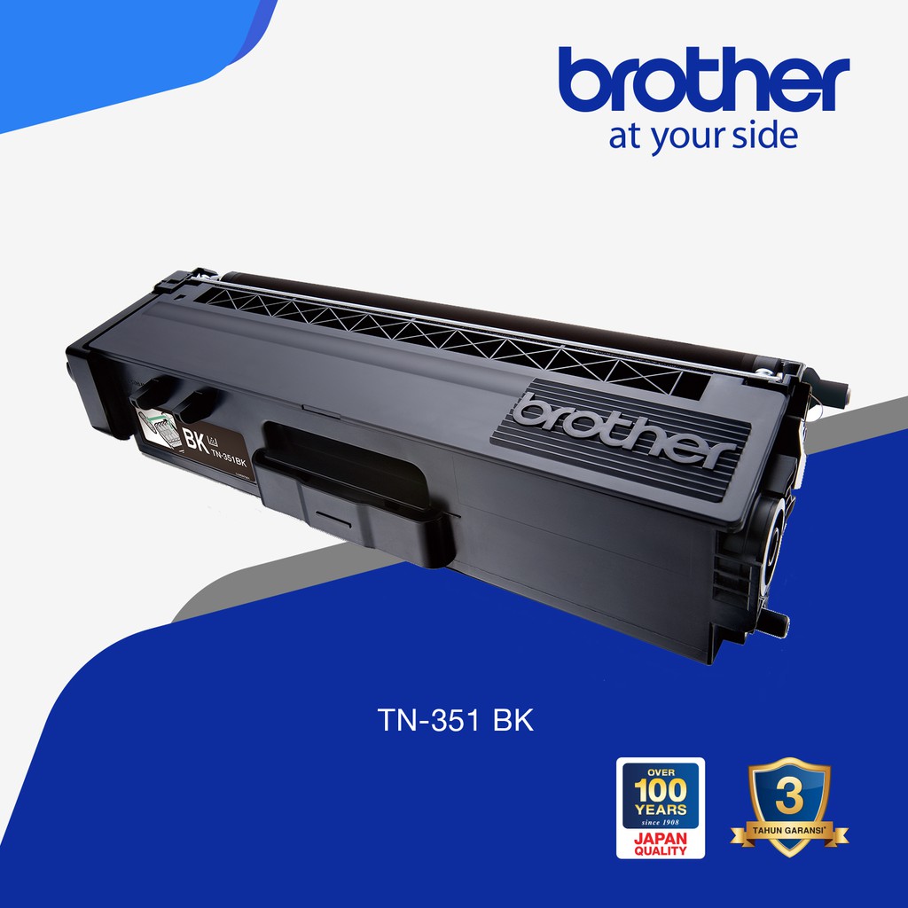 Toner Brother Original TN351 BK for HL-L8250CDN, HL-L8350CDW, MFC-L8850CDW - Original Resmi