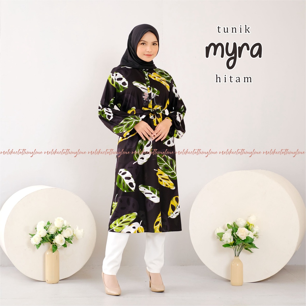 Jual Pusat Mukena Indonesia Tunik Dress Muslim Rayon Dewasa Myra