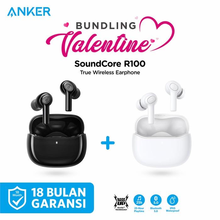 Jual BUNDLING Valentine True Wireless Earphone Anker Soundcore R100 ...