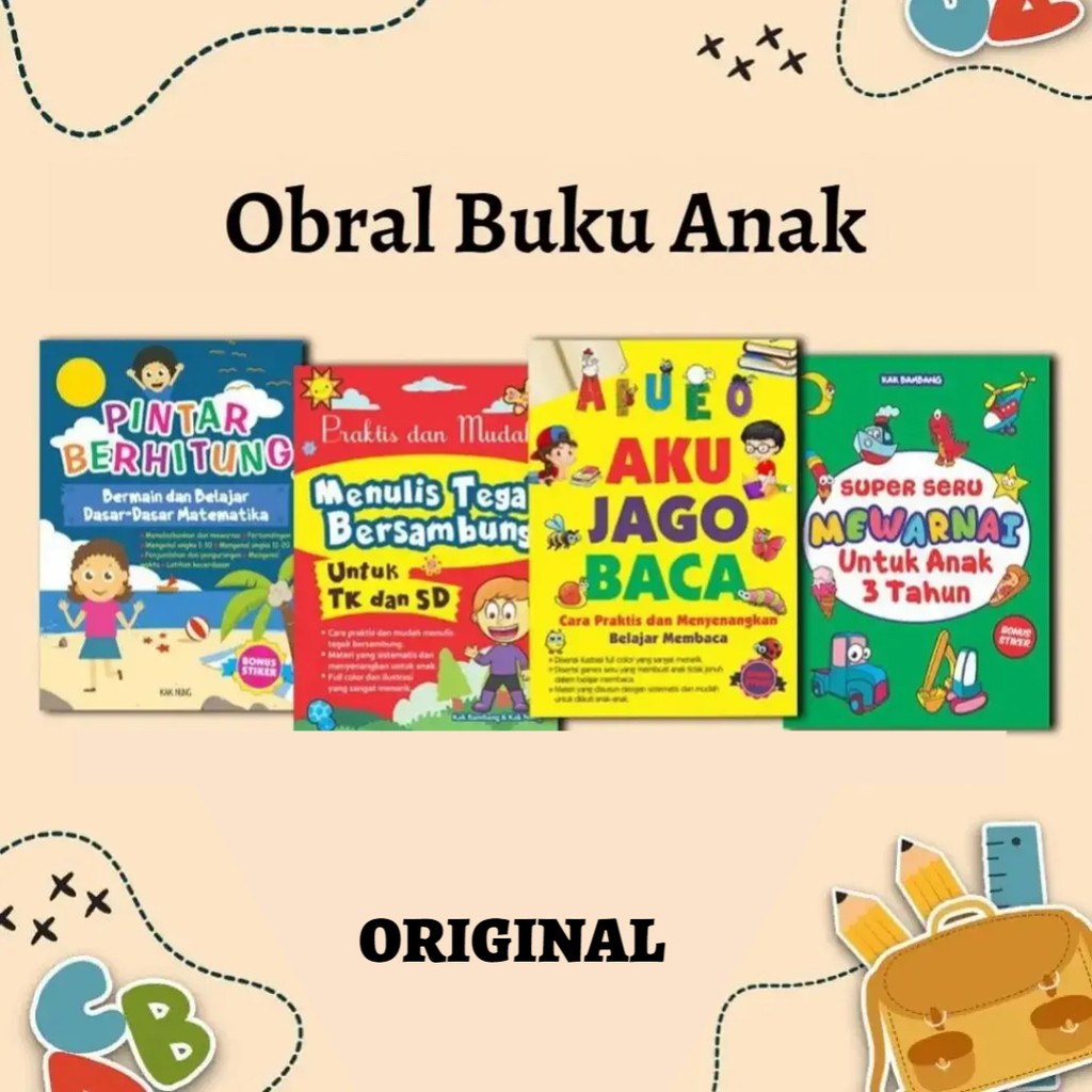 Jual Buku Anak Latihan Membaca Menulis Berhitung Mewarnai Buku ...