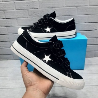 Jual Sepatu Dewasa Converse one Star pro slip on black white grade