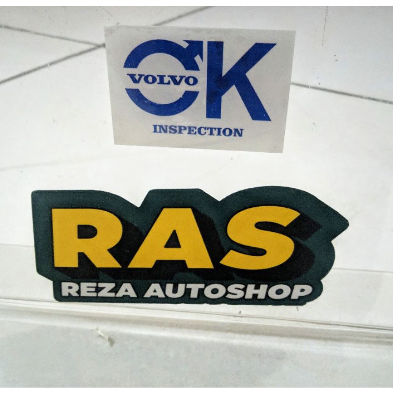 Jual stiker sticker decal mirror volvo ok inspection | Shopee Indonesia