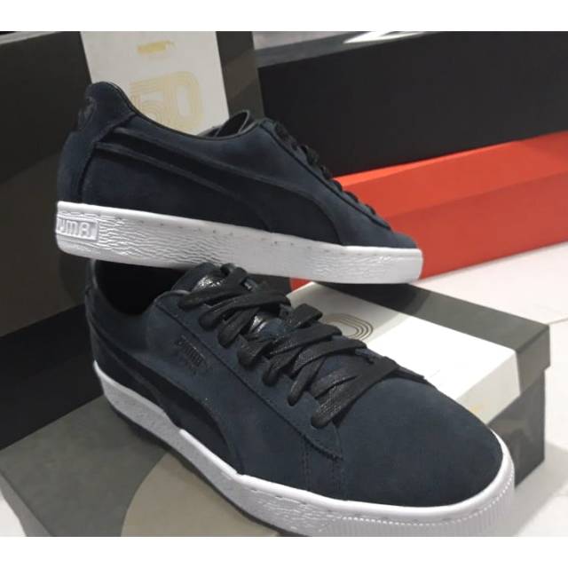 Puma suede exposed shop seams