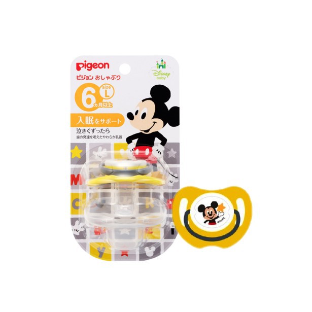 PIGEON Silicone PACIFIER MICKEY MINNIE DISNEY FUNFRIENDS Import Ukuran S,  M, L Soother Empeng Bayi ASLI