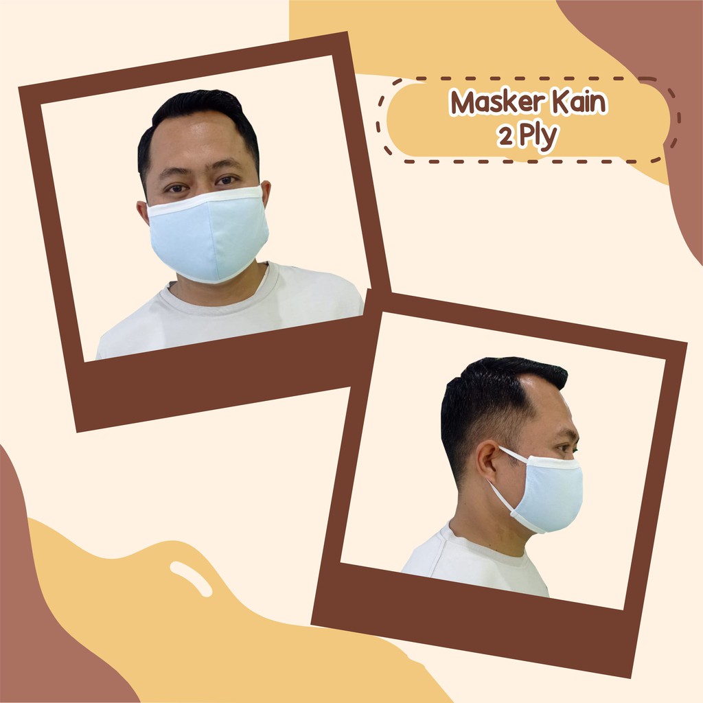 Jual Masker Kain 2 Ply (Harga Per 6 Pcs) | Shopee Indonesia