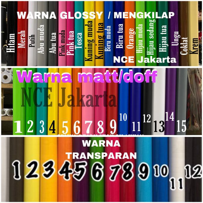 Jual Stiker Skotlet Warna Polos Semua Warna Shopee Indonesia