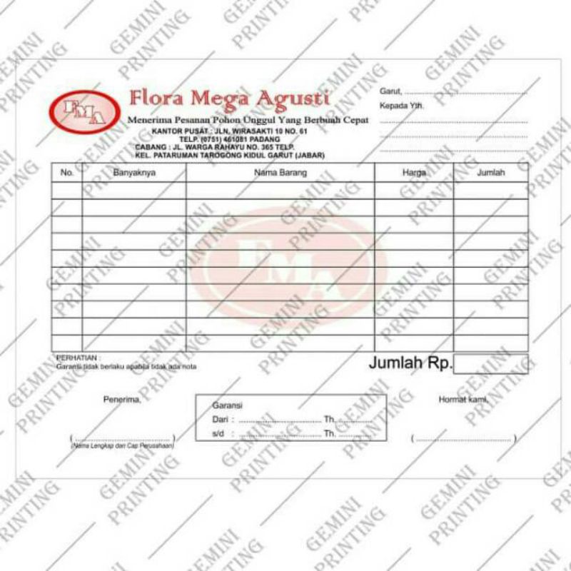 Jual Catak Nota Murah 3 Rangkap / Ply 1 rim + Nomorator | Shopee Indonesia