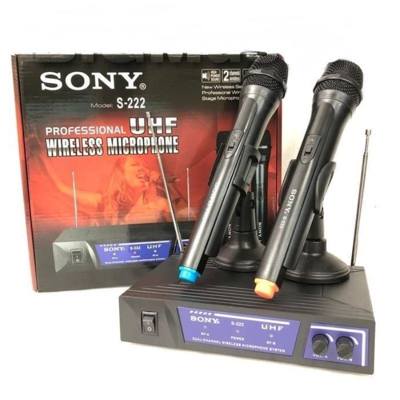 Jual MIC WIRELESS SONY S 222 / S222 MICROPHONE UHF WIRELESS Shopee