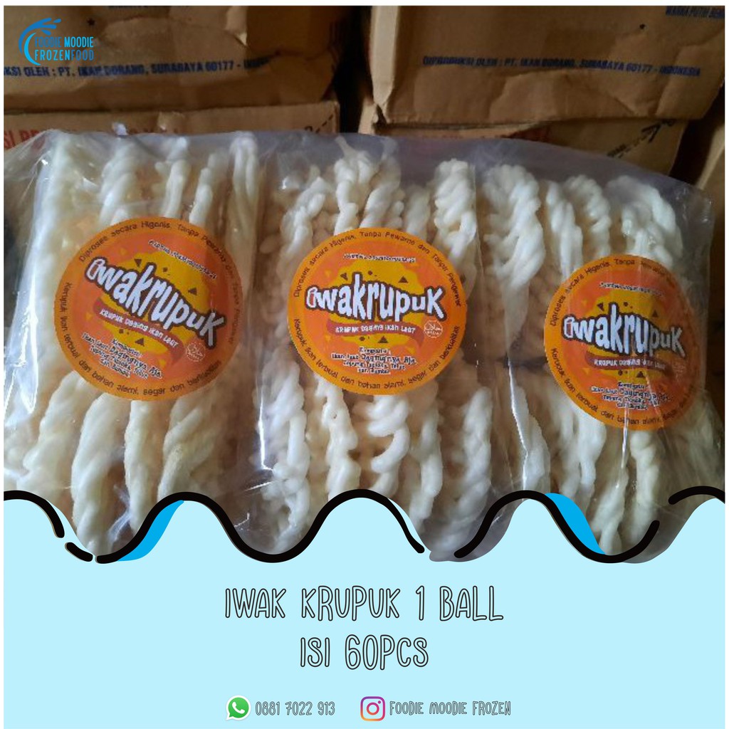 Jual Iwak Krupuk 1 Ball Isi 60pcs Shopee Indonesia 8054