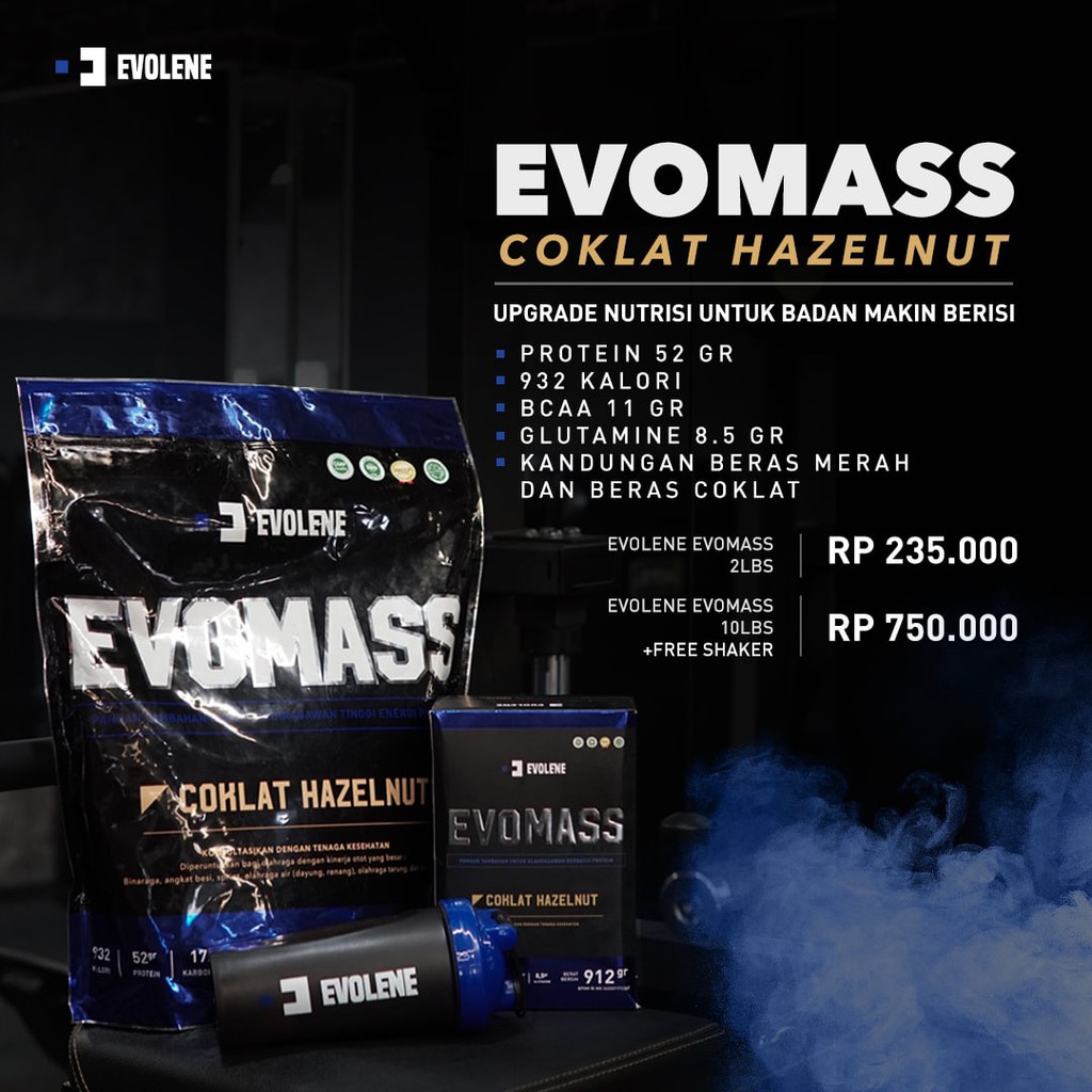 Jual EVOMASS EVOLENE Evomas Evo Mass 4,5kg 10 lbs 4.5 kg Coklat ...